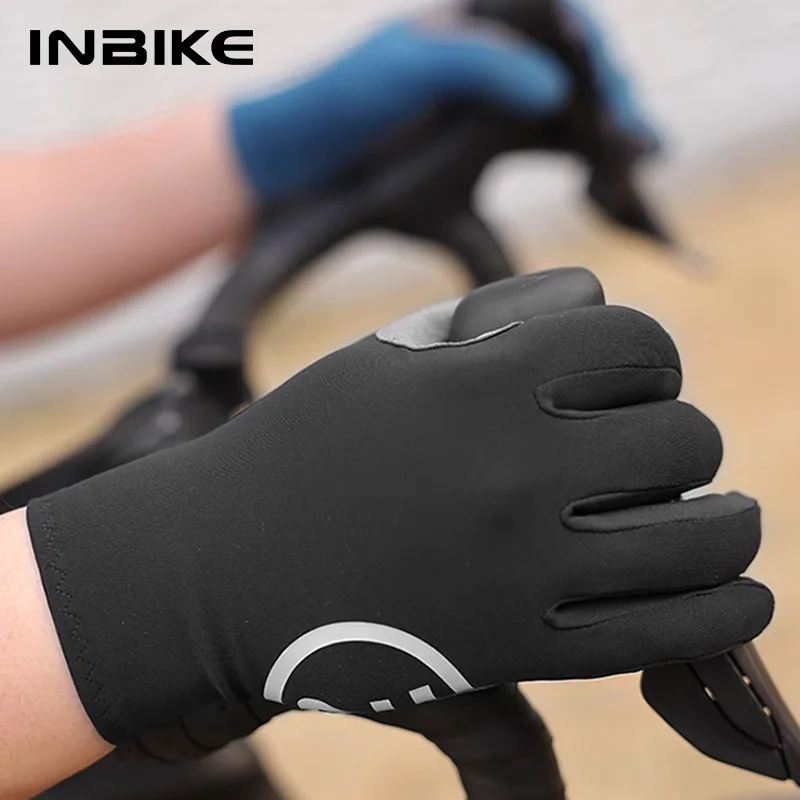 

Мужские весенне-летние велосипедные перчатки с полным пальцем - утолщенная подушечка для рук, амортизирующие перчатки для горного велосипеда с сенсорным экраном