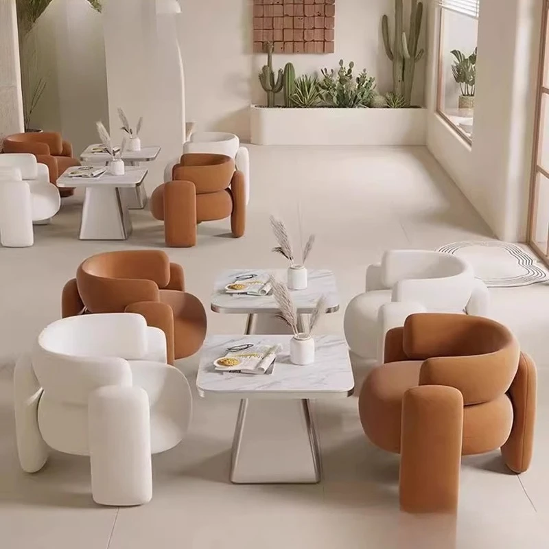 New product commercial negotiation table sofa beauty salon sitting area office reception single sofa table and chair combination