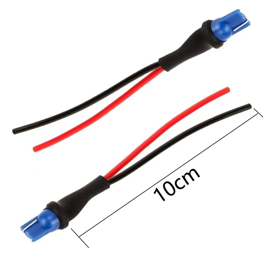 4PCS T10 Male Socket Extension Cord Connector Plug Adapter Assembly Bracket for Turn Signals Automobiles Accessories