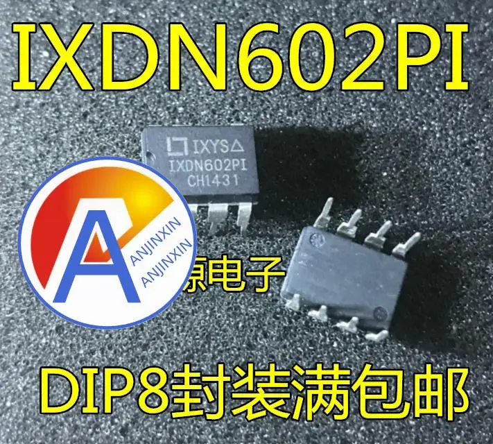 10 pces 100% original novo ixdn602 ixdn602pi, 2a duplo baixo-lado transistor ultrafast driver