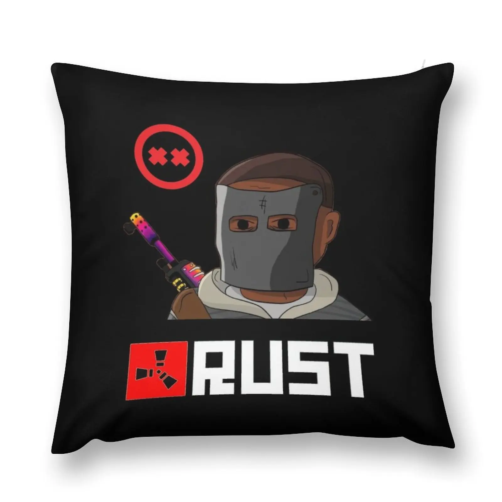 Rust Game Merch Black Throw Pillow Luxury Sofa Cushions Cushion Child pillow