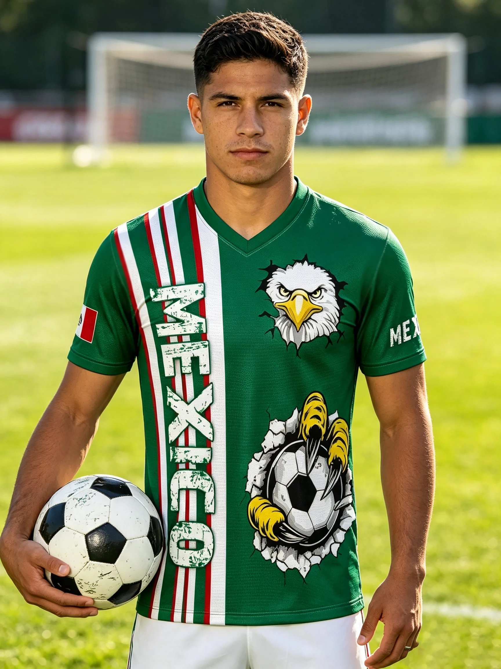 Premium Mexico national‑team sports jersey, tough stitching and six optional collar‑styles