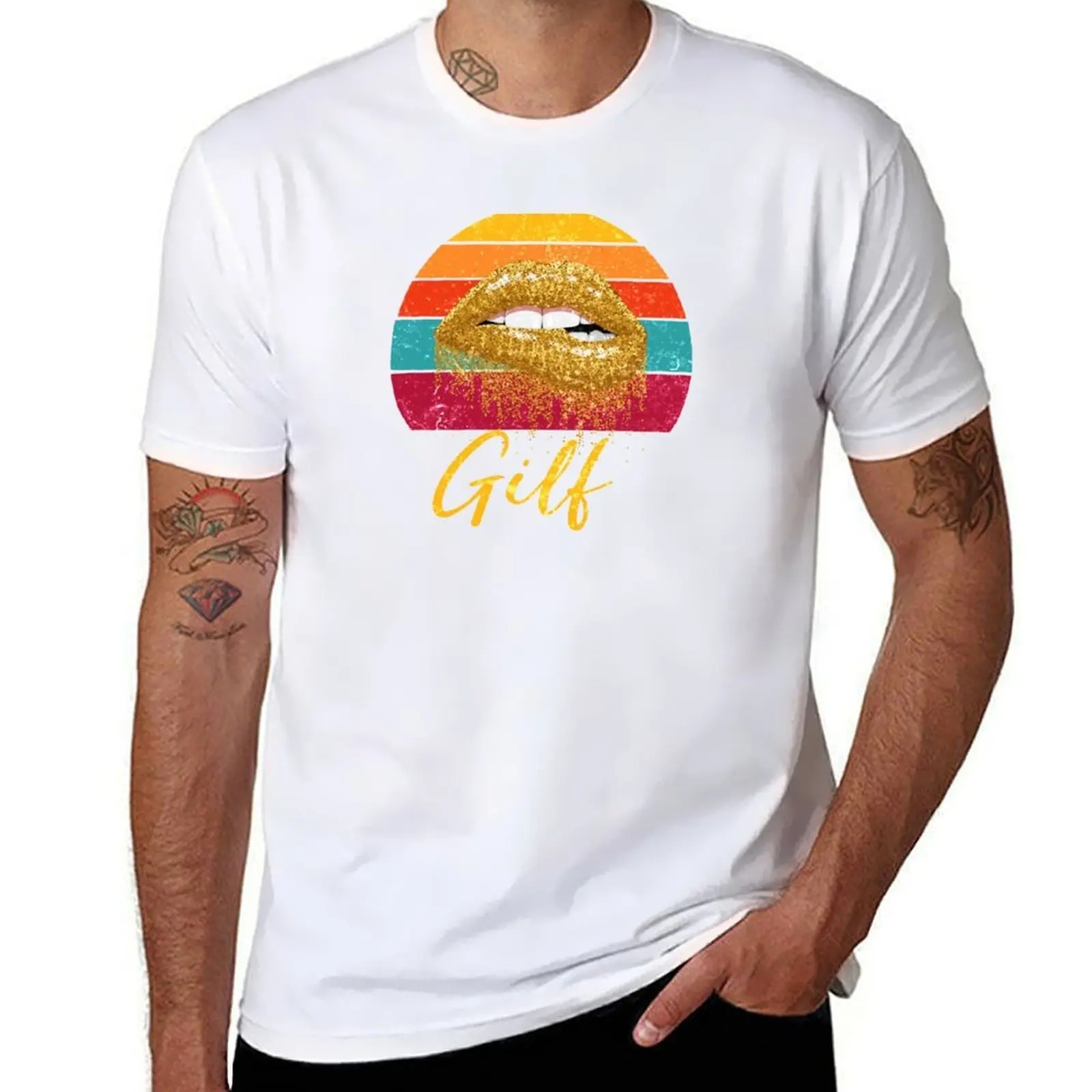 

GILF T-Shirt man t shirt designer man tshirt T-Shirt