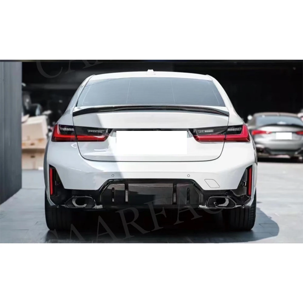 ABS diffusore posteriore Lip Spoiler punte di scarico per BMW serie 3 G20 G21 G28 LCI M sport 2023 + paraurti antigraffio accessori