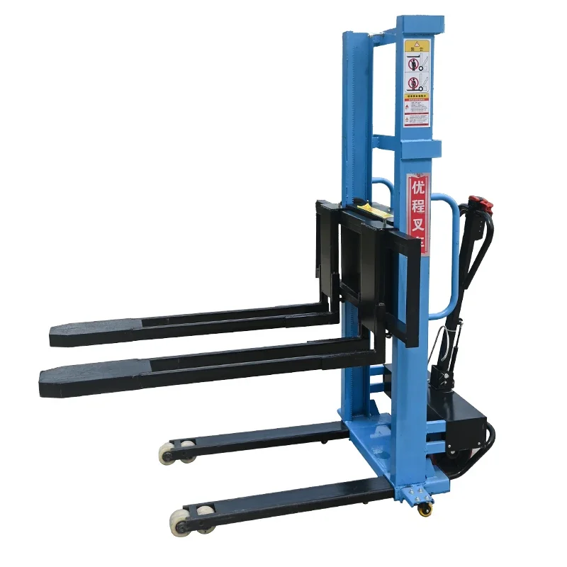 For Warehouse Material Handling Thickened Steel Stacker Compact Size Temperature Adjustable Durable Build with Wheels