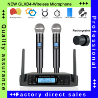 NEW! GLXD24 Beta58 Professional Dual Wireless Microphone karaoke Home System Stage Performances UHF Dynamic 2 Channel Handheld