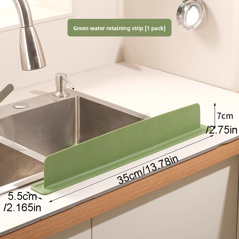 Silicone Sink Splash Guard, Waterproof Kitchen Sink Protector with Suction Cups, Dishwasher Safe, Easy to Install