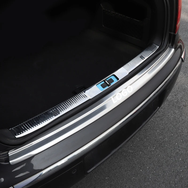 For VW Phaeton rear protective plate trunk protection plate tailgate trunk decoration bright strip Pheaton modification dedicate