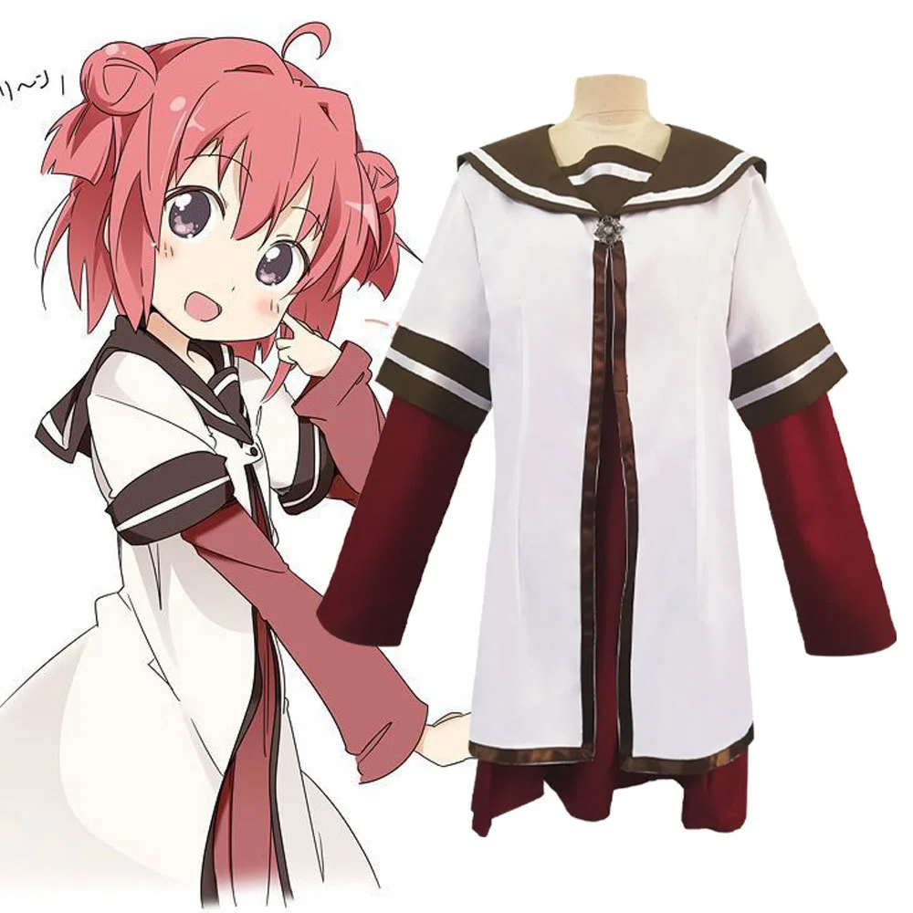 

Anime YuruYuri Akaza Akari Cosplay Costume Toshinou Kyouko Funami Yui Yoshikawa Chinatsu Nanamori Middle School Uniforms Outfit