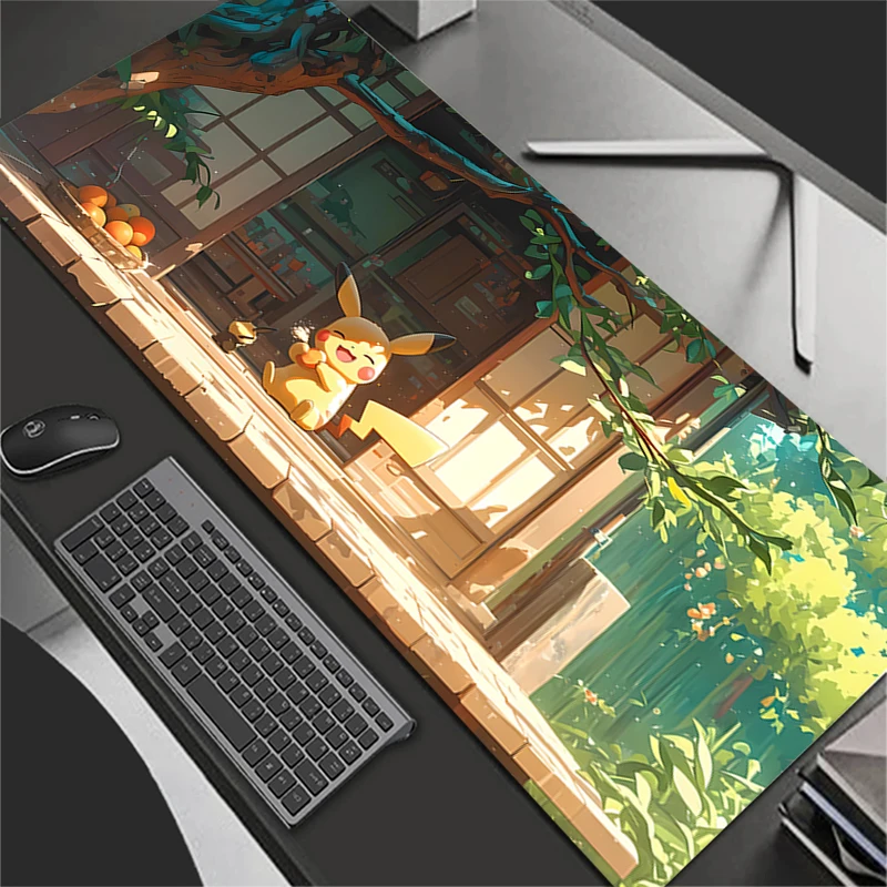 Muismat Gamer Notebook Games Muismat XXL Toetsenbord Pad Grote P-Pokemons P-Pikachus Muismat Muismat Gaming Bureau Mat