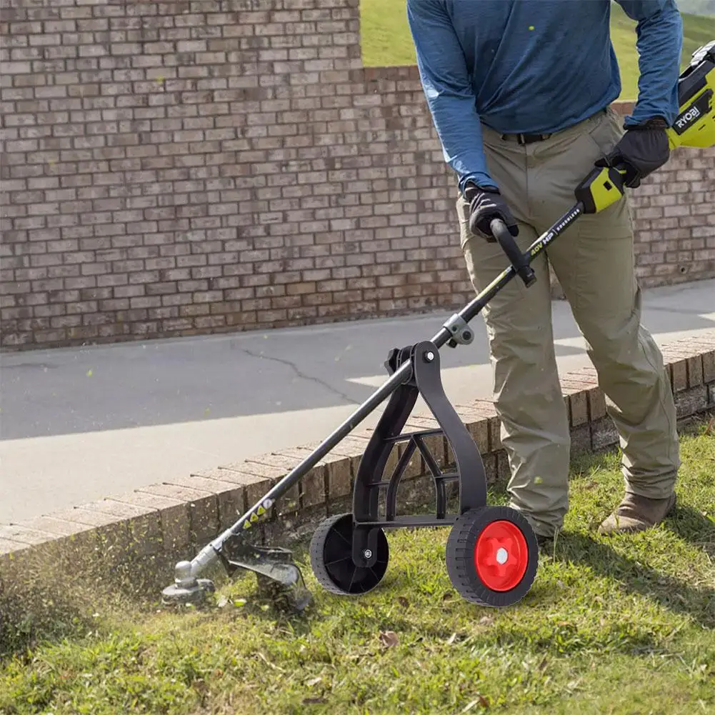 Universal Electric Grass Trimmer, Cortador De Escova De Gramado, String Mower Suporte Rodas, Ângulo Ajustável Attac, H6y2