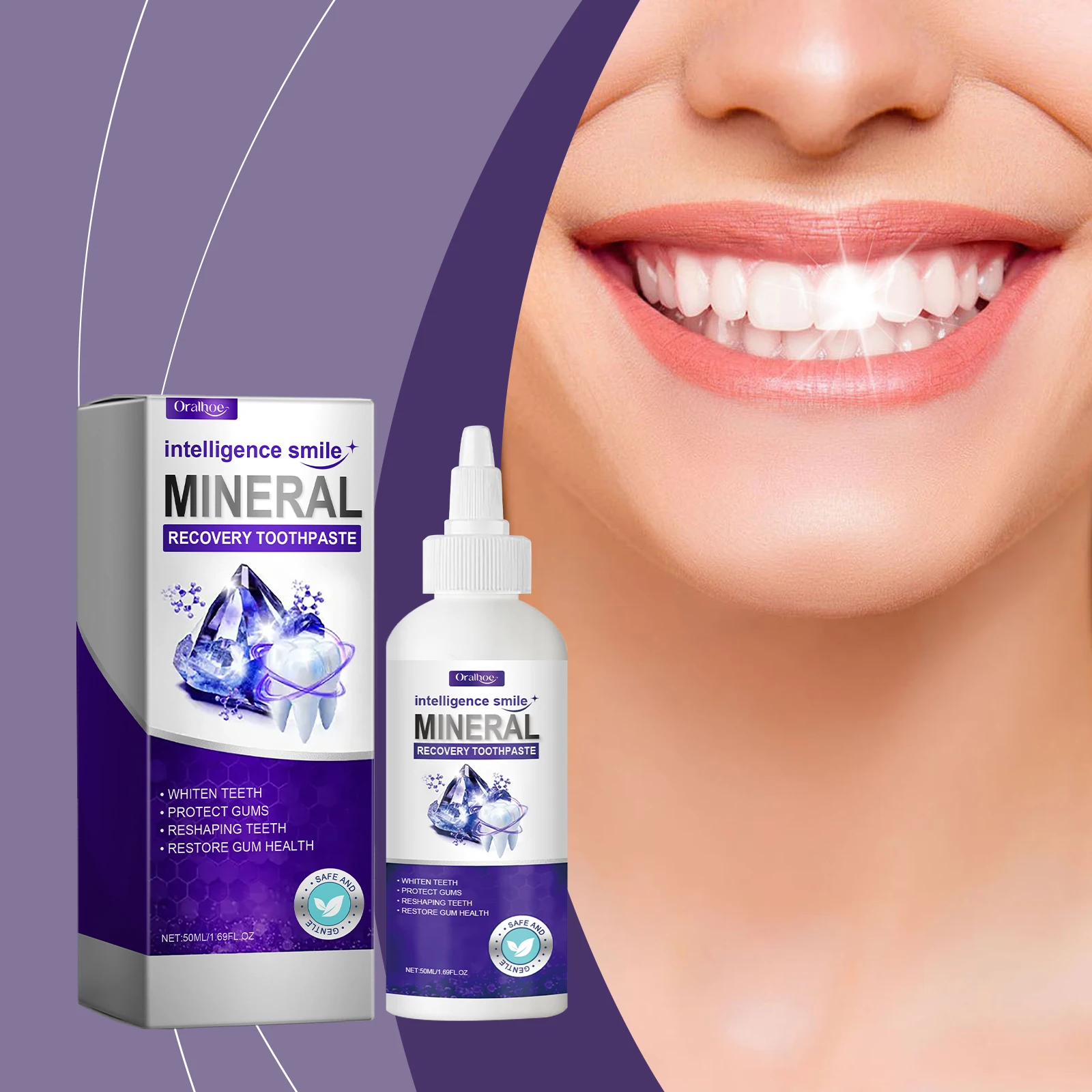 

Anti Cavity Toothpaste Plaque Removal Enamel Repair Strengthen Teeth Brightening Oral Hygiene Cleaning Fresh Breath Toothpaste