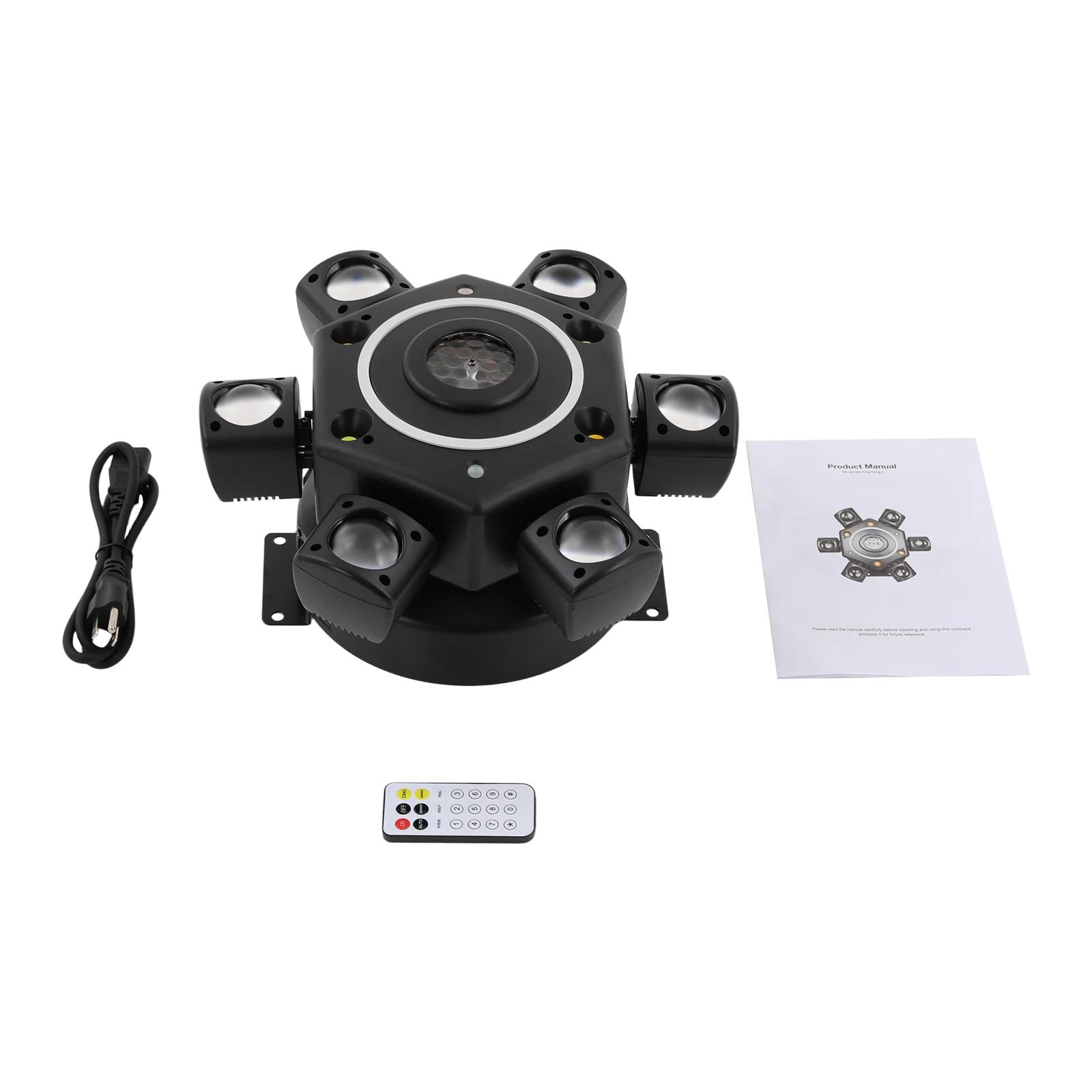 100W RGBW ステージライト、レーザー＆ストロボ付き、24CH DMX512 サウンドアクティブLEDエフェクトライト、DJパーティー、バー、クラブ向け