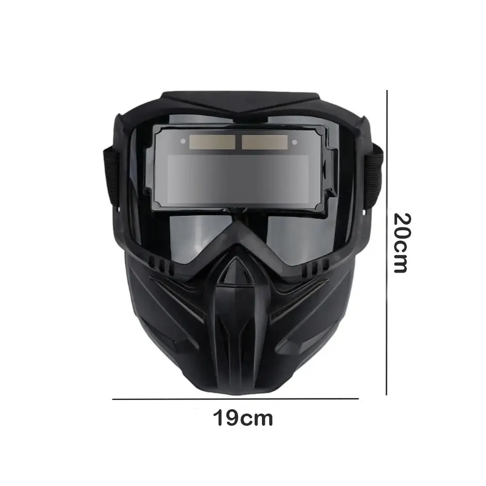 Auto Darkening Welding Glasses Adjustable Band Split Type Welder Mask Impact Resistant Detachable Face Protector