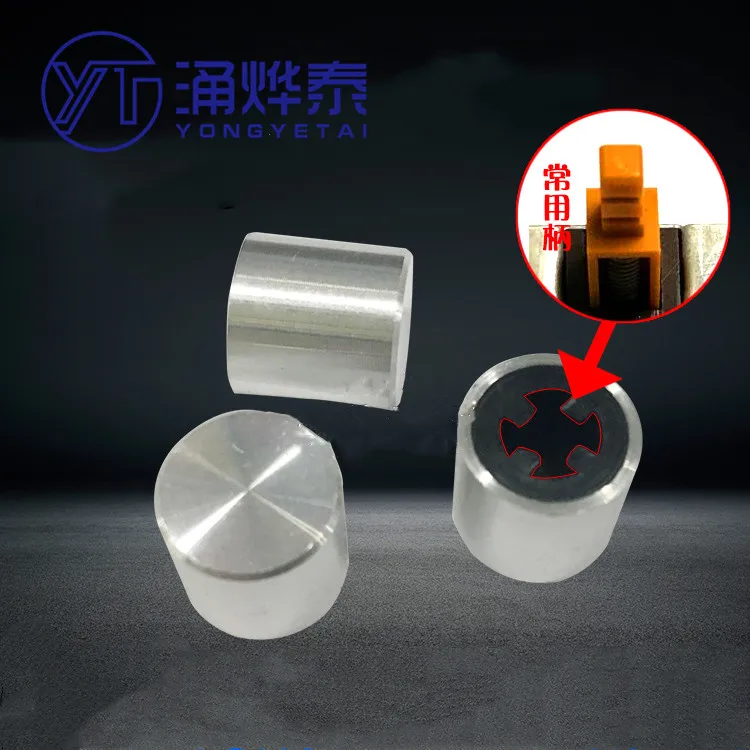 YYT 10PCS Square head power switch key switch button cap 10*10MM button cap knob square hole bare body