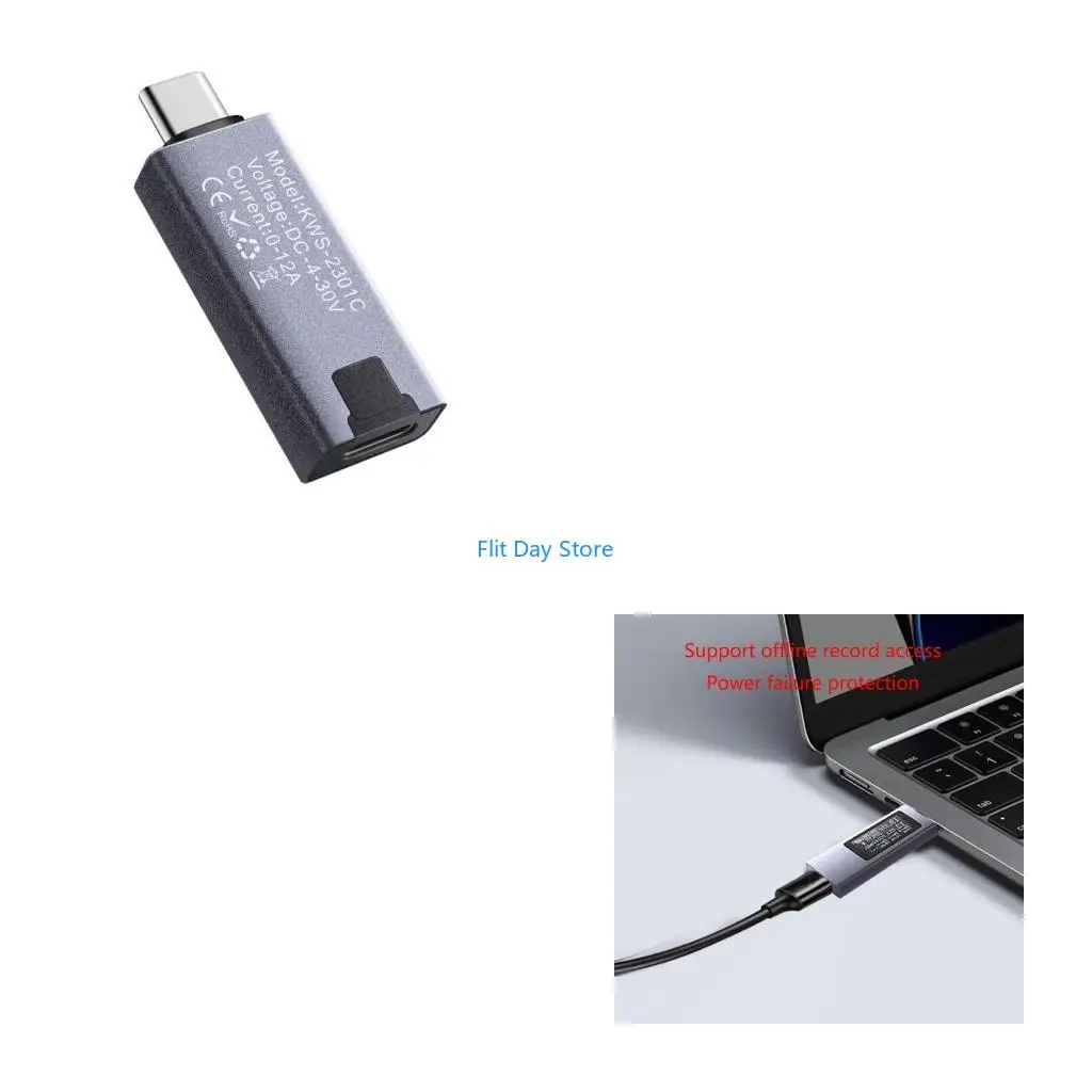 F92C KOWSI USB Phone Charging Detector USB Tester Current Tester USB Checker USB C Meter Voltmeter Ammeter Portable