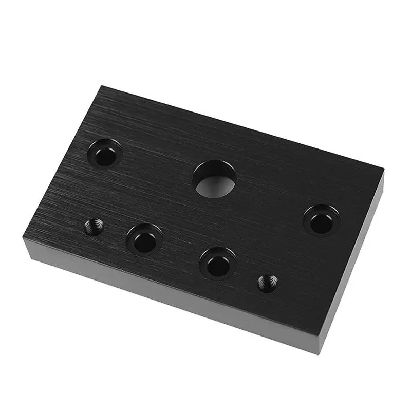 DT15 3X C- Face Mounting Plate Screw End Fixing Plate Anodized Aluminum for CNC Engraving Machine
