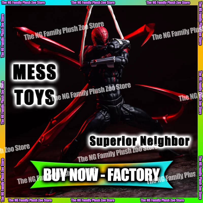 

In Stock Mess Toys Superior Spider Man Neighbor Ultimate Peter Parker Messtoys Spiderman Anime Action Figure Model Gifts Toys