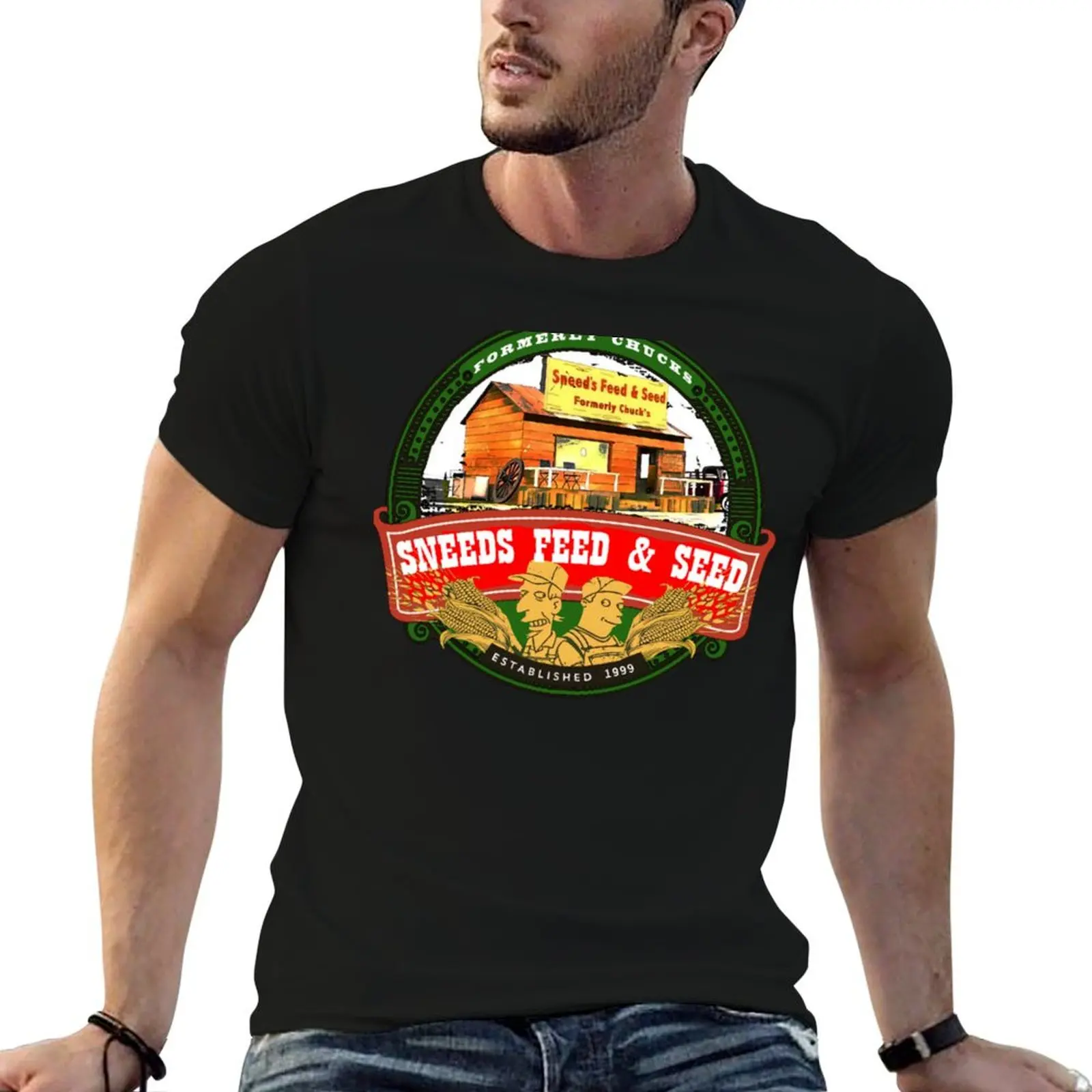 SNEEDS FEED AND SEED T-Shirt t shirts for man cotton cotton t shirt pack T-Shirt