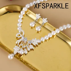 2023 Over-the-top vintage necklace set women's luxury crystal party dress accessories