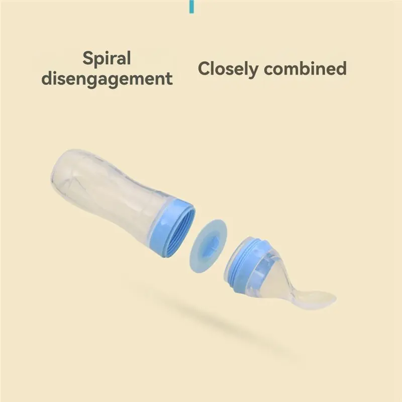 ABYP Infant Squeeze Cereal Feeder Feed Bottle For Puree, Solid Baby Baby Rice Cereal Spoon Baby Fresh Food Feeder 4M+ Babies