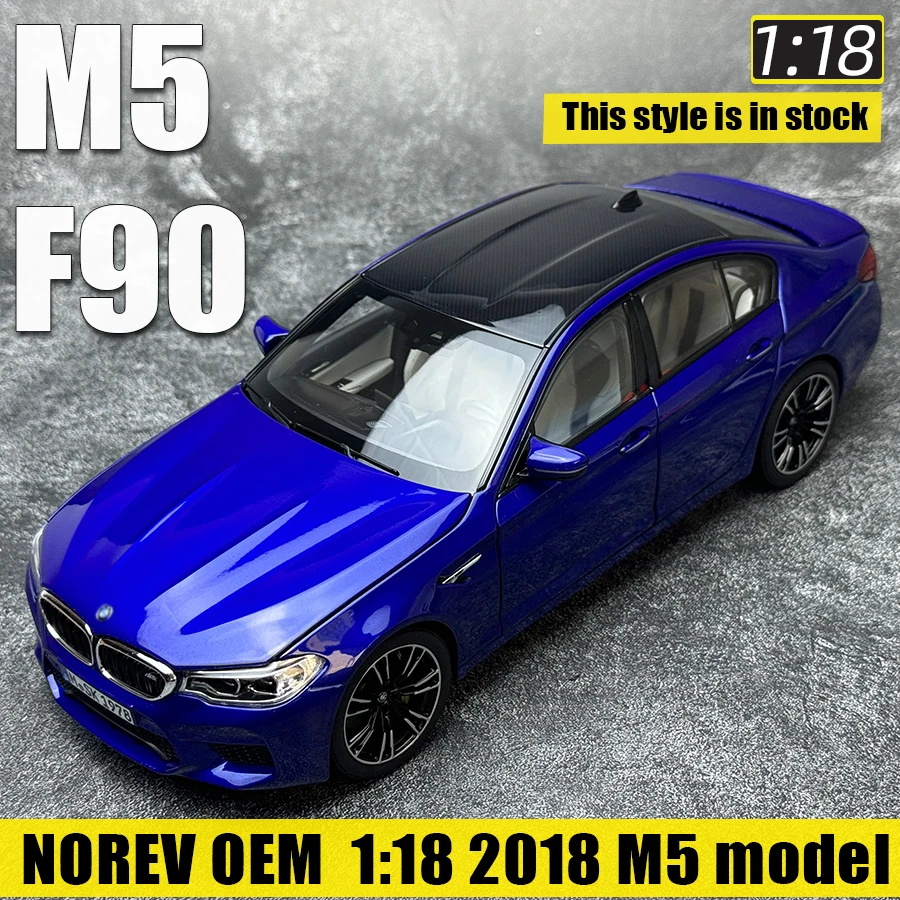 NOREV(OEM) 1:18 2018 M5 model  F90 alloy car model for boyfriend gift metal Static birthday gift collection Adult toy