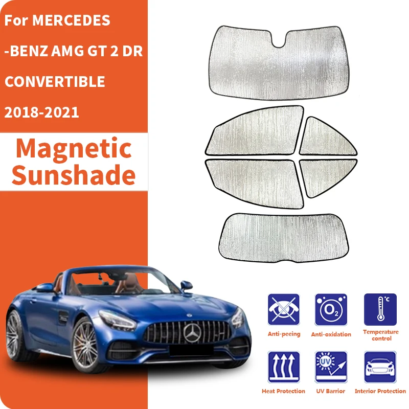 Car Window Sunshade Anti Car Sun Window Visors Sunshade Covers Accessories For MERCEDES-BENZ AMG GT R190 CONVERTIBLE 2018-2021