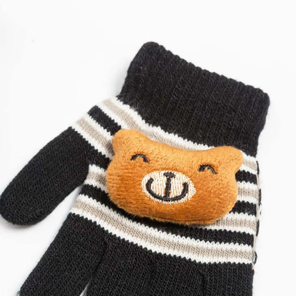 Knitting Thick Warm Kids Gloves Winter Soft Mittens Children Kid Full Finger Gloves Kids Glove Cute Toddler Warm Gloves 1-4Years