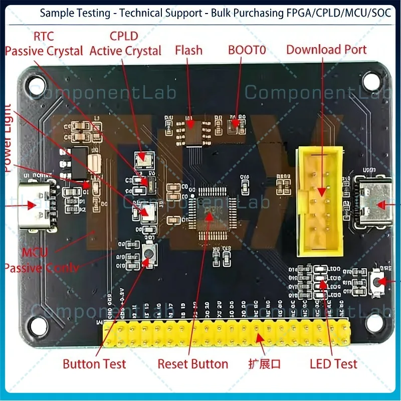 AGRV2KL48 AGM CPLD development board FPGA Domestic substitution for ALTERA AG32VF303CCT6