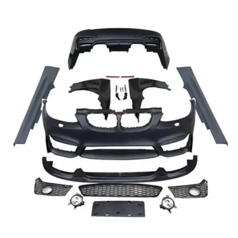 Body Kit Front Rear Bumper Grille Mask for BMW 3 series E92 E93 335i 330i Modified 1M M3 M4 MT M2C engine hood fender side skirt