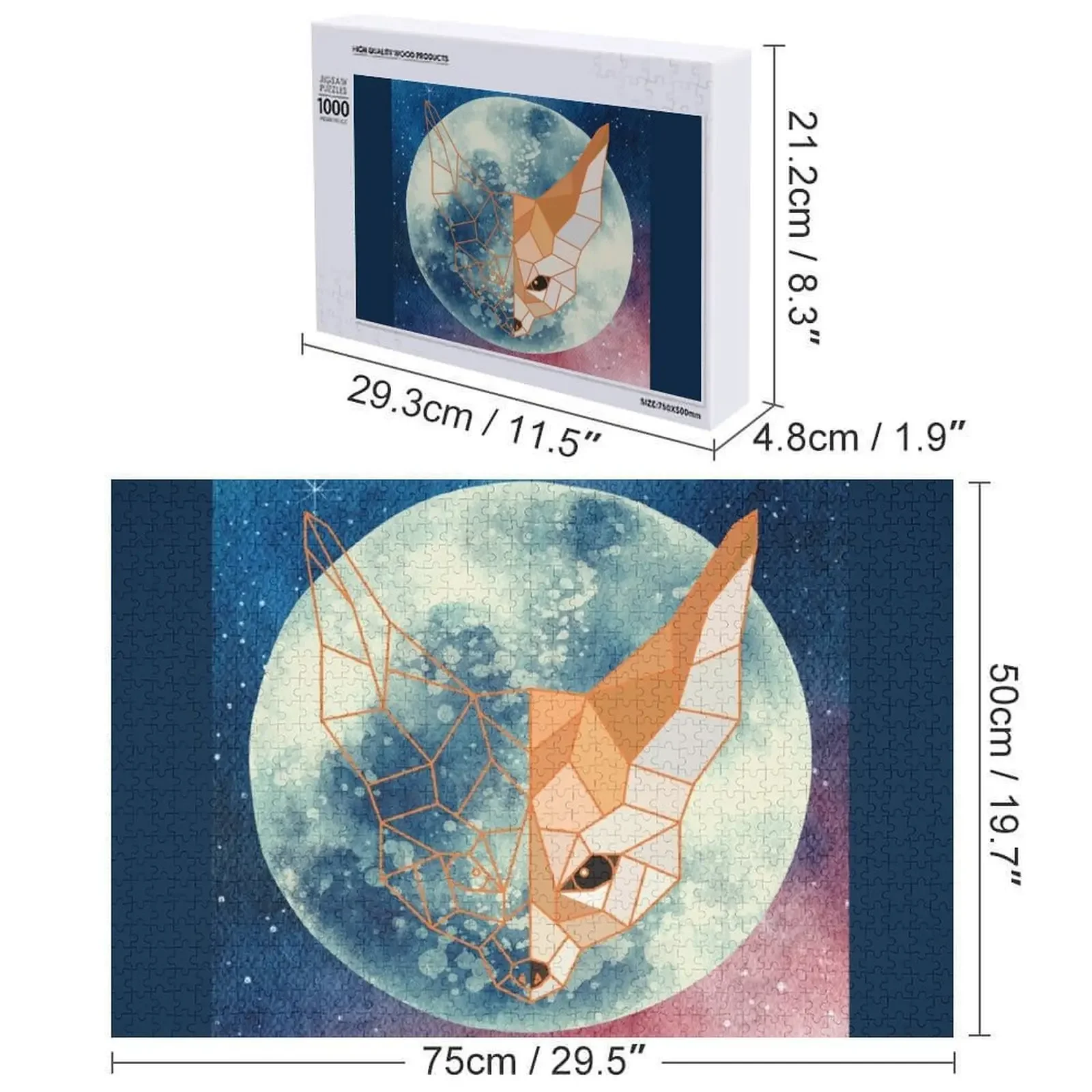 페넥 폭스 직소 퍼즐 게임 어린이 맞춤 선물 아이디어 맞춤 퍼즐