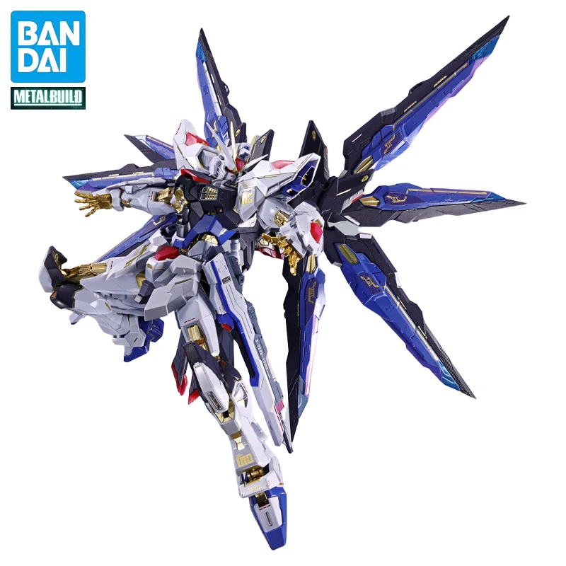 

Bandai Original METAL BUILD ZGMF-X20A Raiders of Freedom Gundam Assembly Action Figure Model Toy Collectible Ornaments For Kids