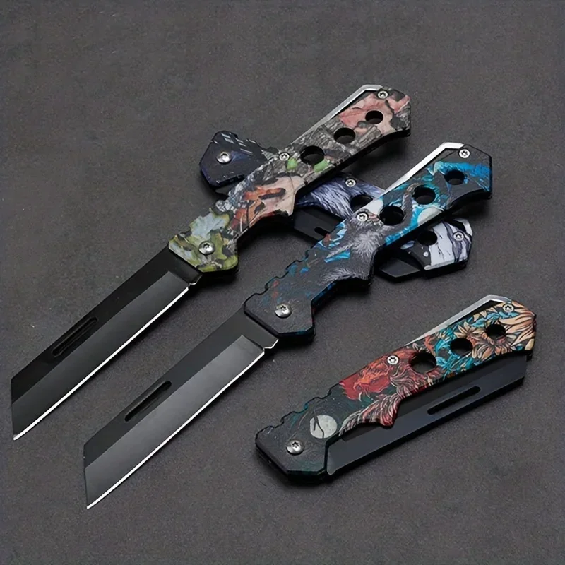 2024 new high-end 1 sharp folding knife, EDC portable mini pocket knife, cool outdoor camping portable survival knife