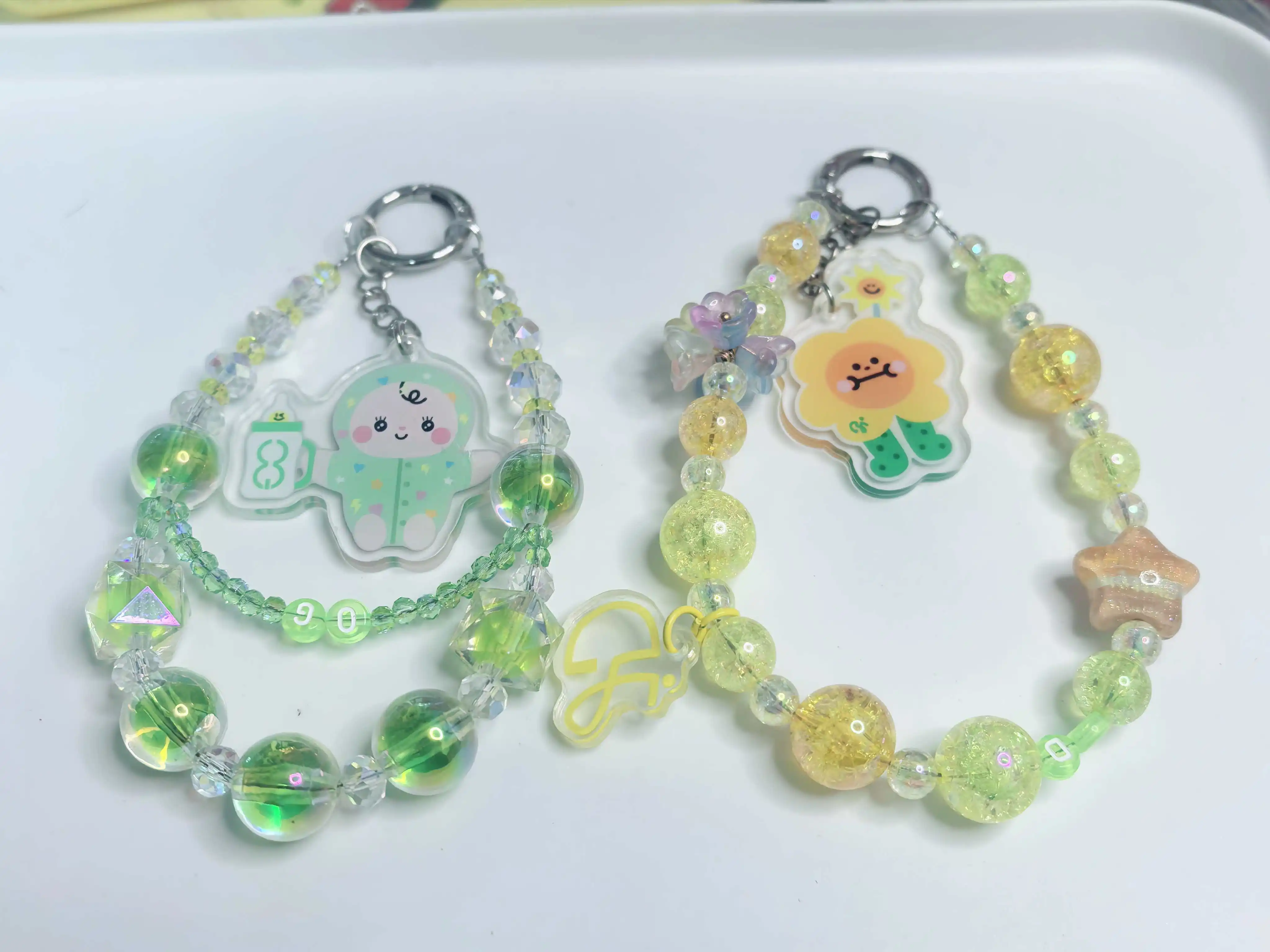 2025 New Handmade Gmmtv Thai Star Offgun Bad Buddy Series Babii Beaded Phone Chain Cord Lanyard Hanging Rope