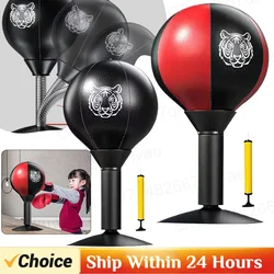 Desktop Punching Bag Desk Boxing Bag with Suction Cup Stress Relief Tabletop Punching Bag with Inflator Fun Punch Rage Bag Table