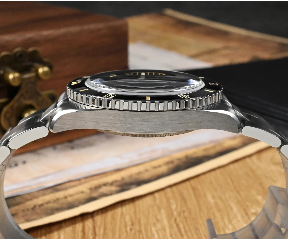 STLFUpgrade 38 مللي متر ساعة غوص ميكانيكية أوتوماتيكية فاخرة للرجال PT5000 ياقوت مقاوم للماء 20ATM 6200 احتياطي الطاقة ساعة اليد Clo