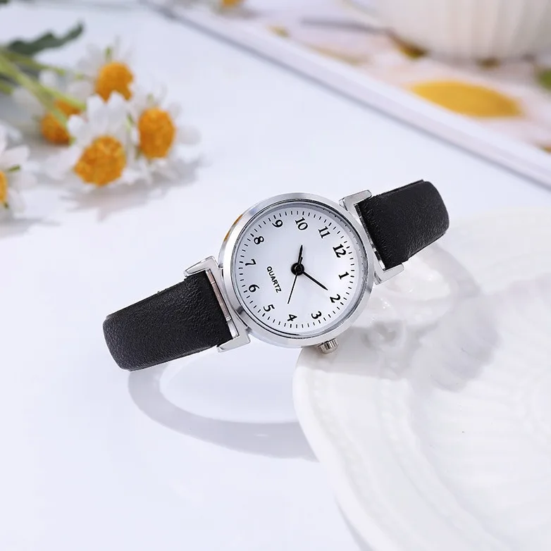 Simple Women's Watches Small Round Girl's Belt Watches Quartz Wristwatches Women's Watch Gift Reloj Para Mujer Women Watch