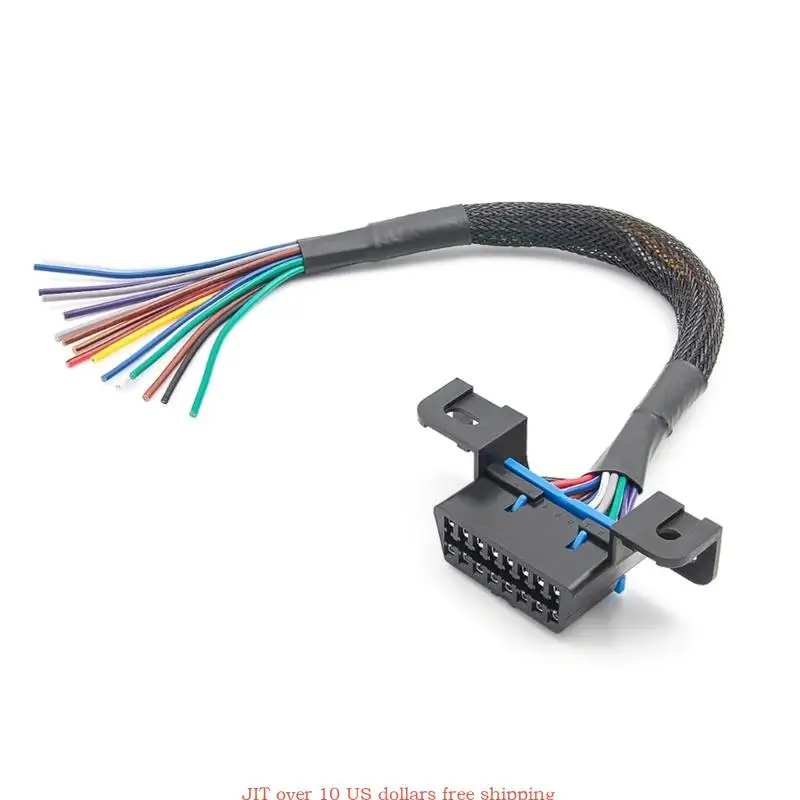 

OBD2 Extension Cable 16pin J1962 Assemble Open Obd2 Female Connectors 30cm Long