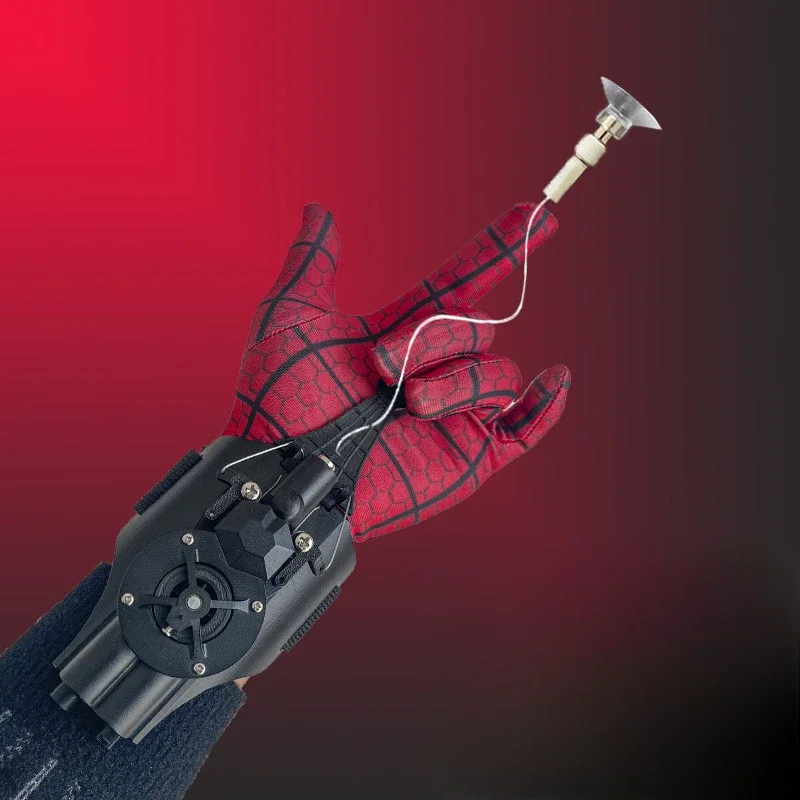 Chargeable Automatic Retractable Wrist Spider Silk Glove Sucker Spider-Man Launcher Toy Action Figurine Anime Toys Figures Gift