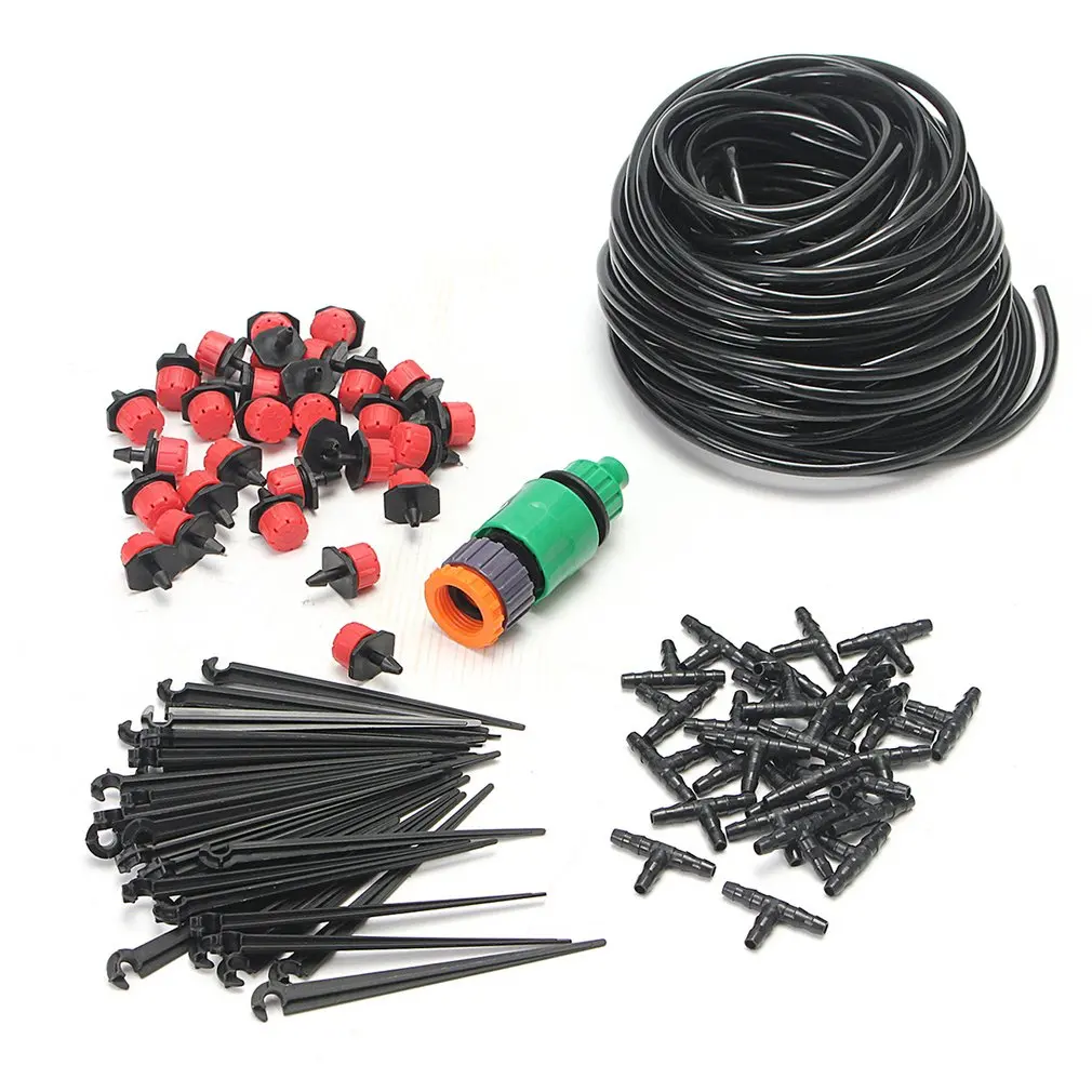 

25 Meters DIY Adjustable Drip Irrigation System Automatic Self Watering Garden Hose Micro Drip Garden Watering Hose System