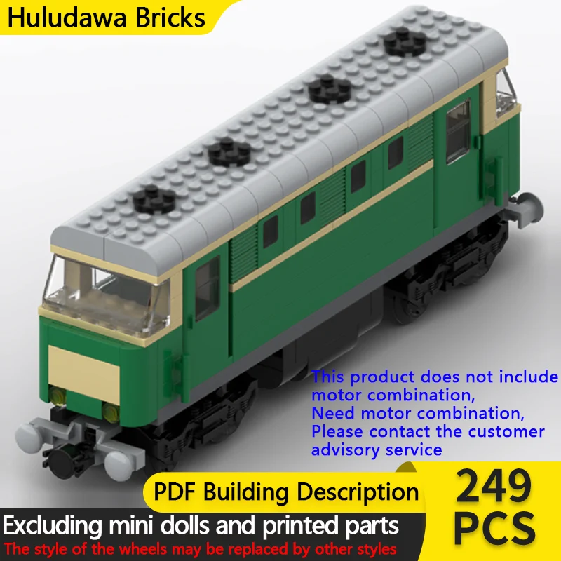 

City Car Model MOC Building Bricks Locomotive For Passenger Train Modular Technology Children Holiday Gifts Assemble Toys Suit