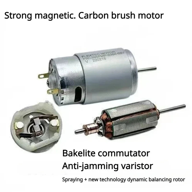 RS-395 Micro 28mm Electric Motor DC 12V 14.4V 18V 24V 12000RPM High Speed Carbon Brush Motor DIY Hobby Toy Car Model Hair Drier