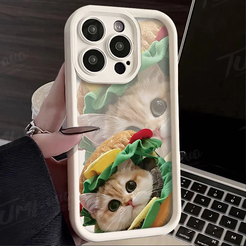 Hamburger Lovely Dog Puppy Case for Xiaomi Redmi Note 13 12 11 Pro Plus 4G 5G 12S 11S 10S 10 9 9S Redmi 14C 13C 12C A3 12 Cover