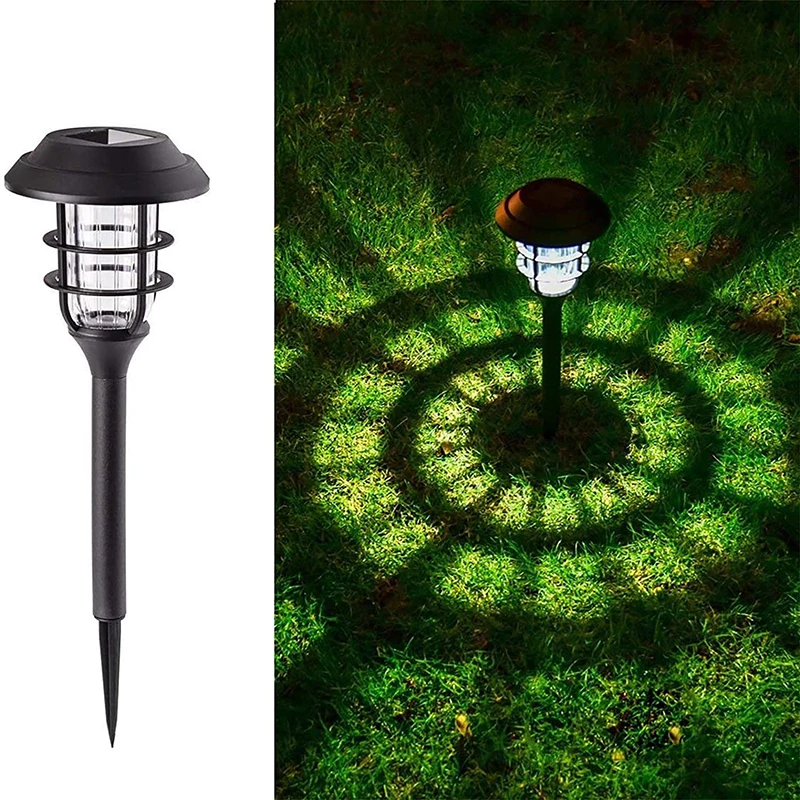 Luci da prato solari impermeabili da 6 pezzi per la decorazione esterna del giardino e del cortile - Luci da pavimento paesaggistiche ad alta efficienza energetica per ville