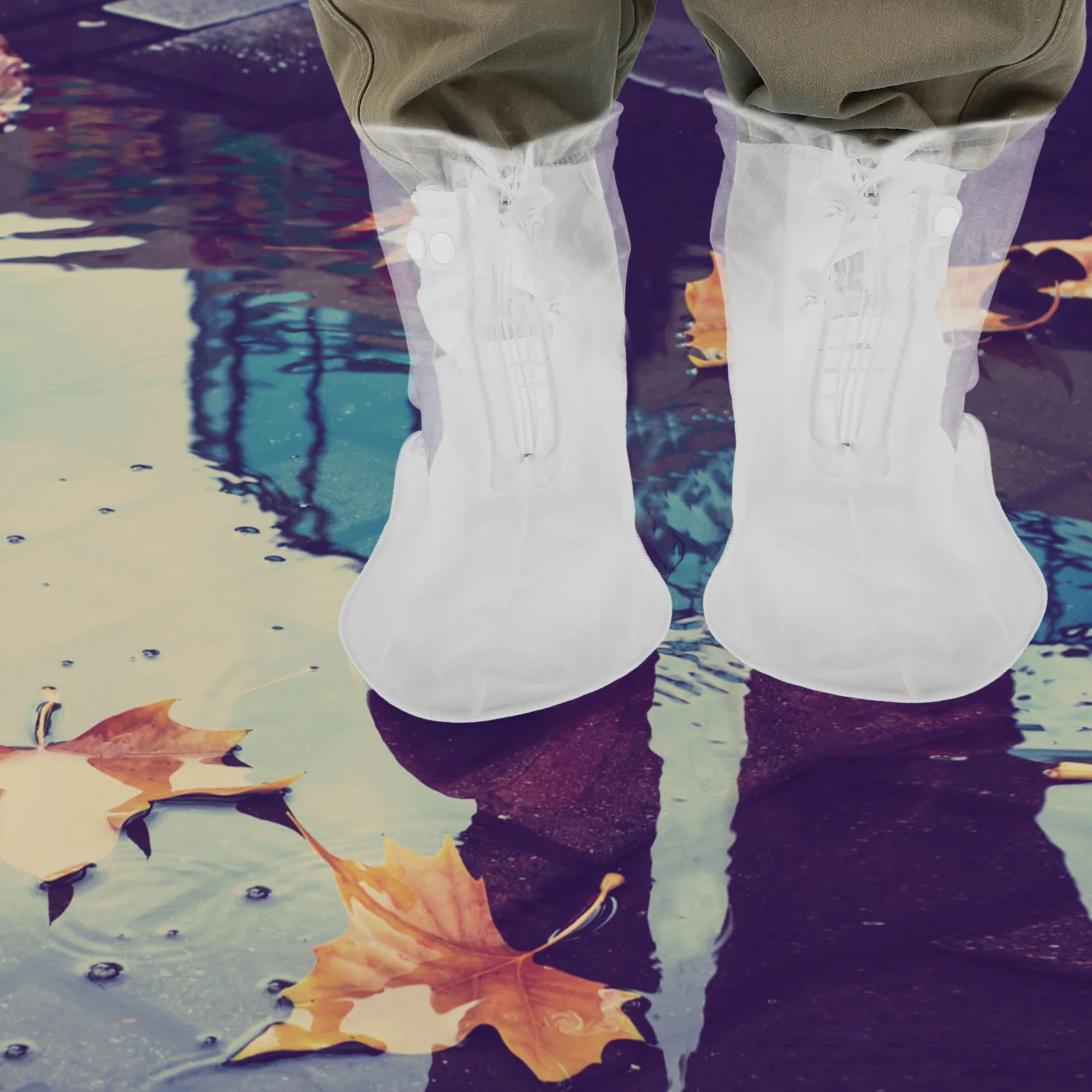 

Rain Protector for Shoes Waterproof Covers Boot Emergency Bike Overshoes Men Boots