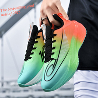 Summer Men's Running Shoes New Professional Carbon Plate Sports Training Shoes Outdoor Non-slip Shock-absorbing Tennis Shoes2025