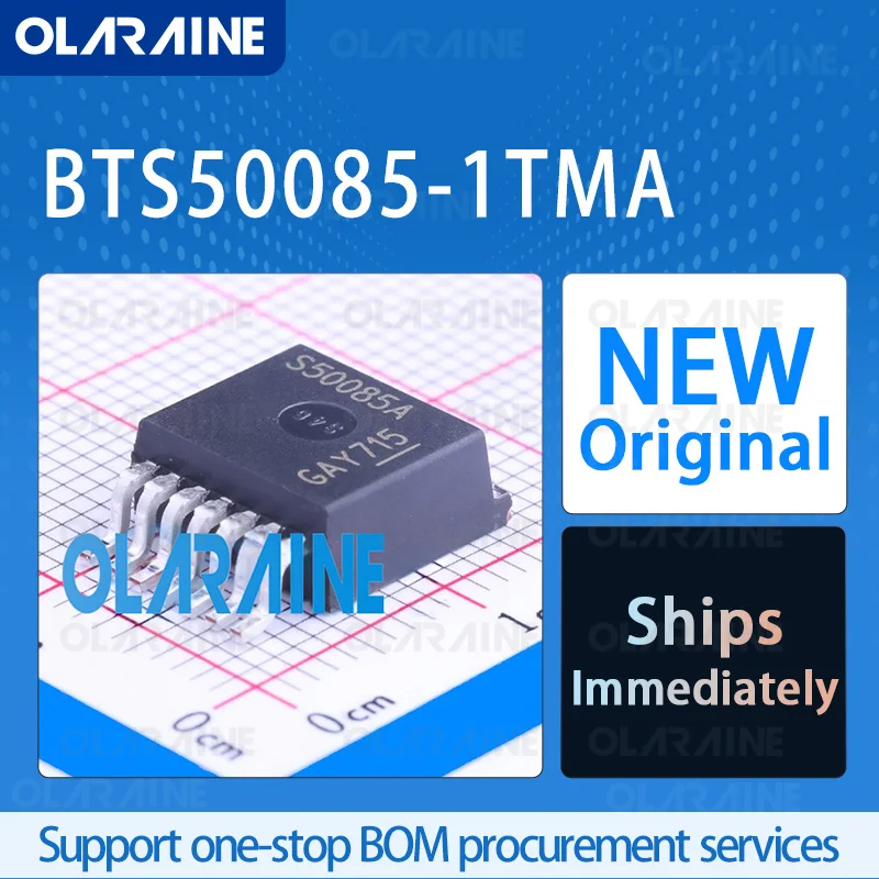 

1/5/10Pcs BTS50085-1TMA TO-220-7 original ic chip Power Switch IC-Power Distribution 1 Output Current 44 A 9 mOhms Voltage 58 V