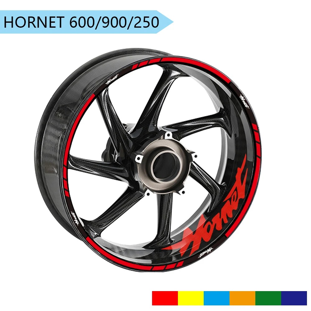 Motorcycle Wheel Stickers Fits For Honda Hornet 600 900 250 Reflective Decoration Rim Decals