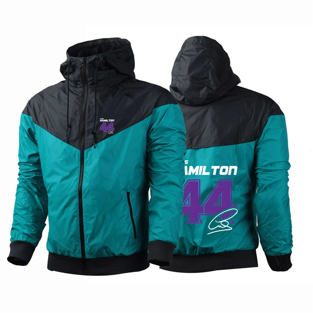Lewis Hamilton Digital 44 Print 2025 New Men's Five-Color Windbreaker Spring And Autumn Harajuku Fashion Zipper Jacket Top