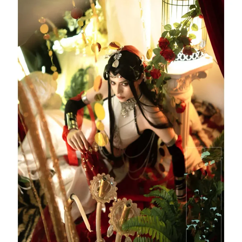 Китайский сериал TGCF Tian Guan Ci Fu Xie Lian Hua Cheng Косплей Костюм Xie Lian Yue Shen Loulan Cos Платье Hanfu Полный комплект U